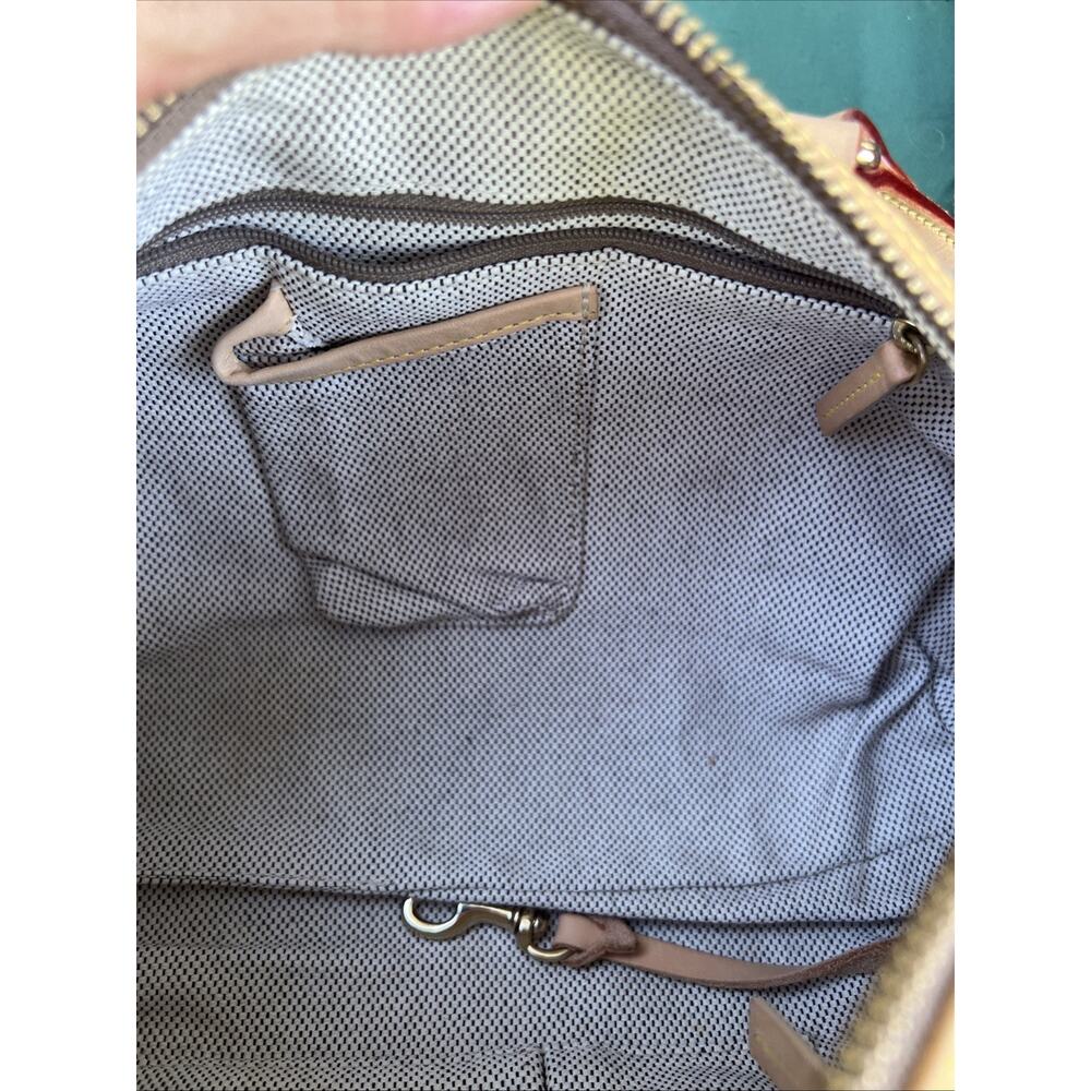 DOONEY & BOURKE Y2K Vintage Barrel Shoulder Bag Signature Canvas Leather Trim - Picture 8 of 9